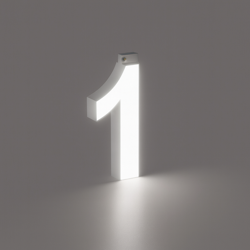 LED Top Track Commercial Letter, Cool White 6500k