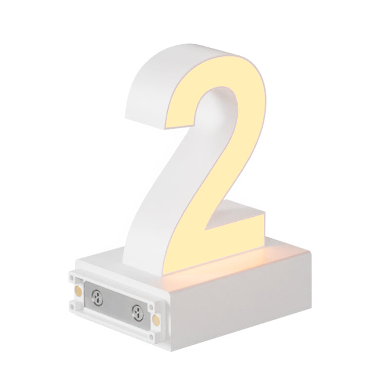 Magnetic LED Number, (2) H3.7" 3000K