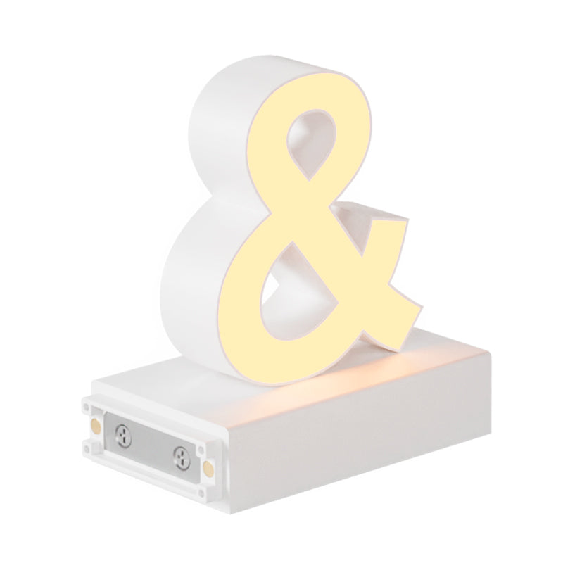 Magnetic LED Symbol, (&) H3.7" 3000K