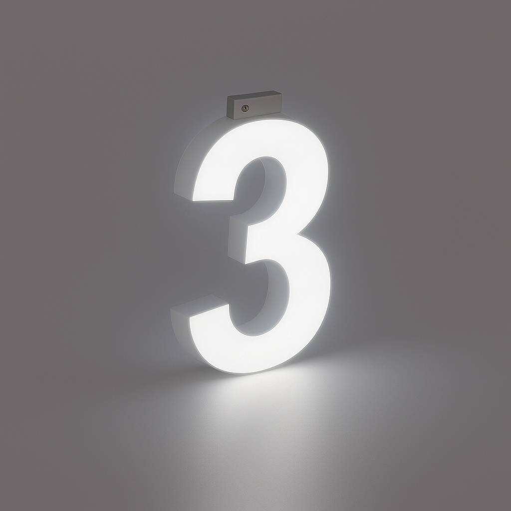 LED Top Track Commercial Letter, Cool White 6500k