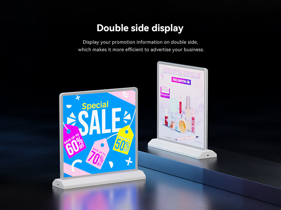 Customize PET Film UV Printing for 12 x 12 Desktop Menu Holder 1 piece