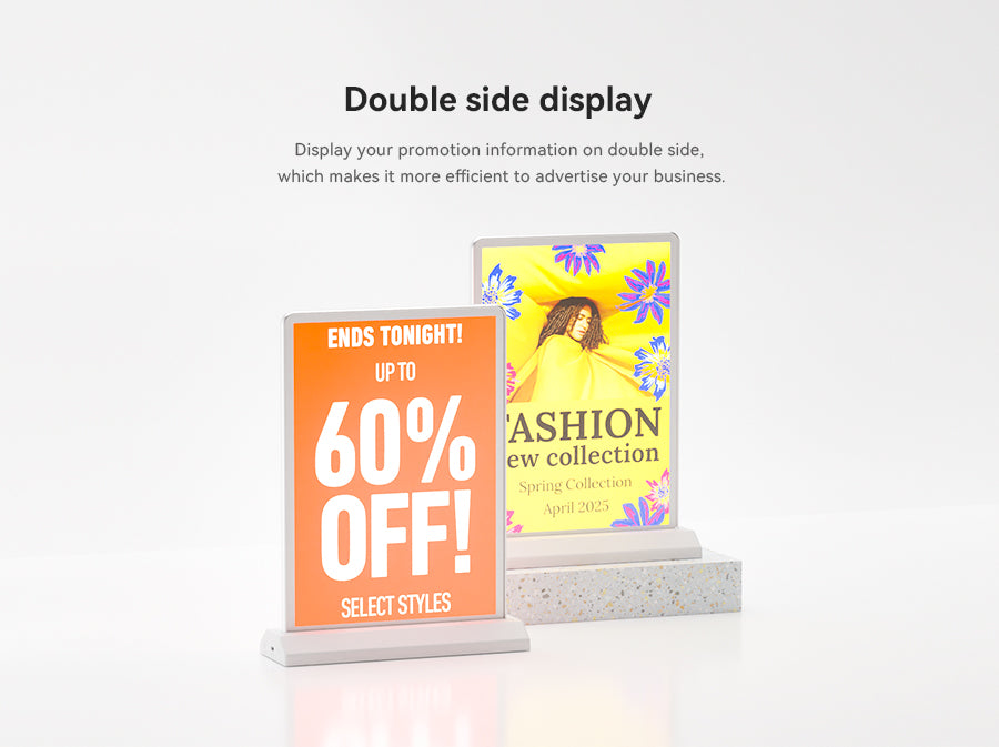 Customize PET Film UV Printing for A4 Desktop Menu Holder 1 piece