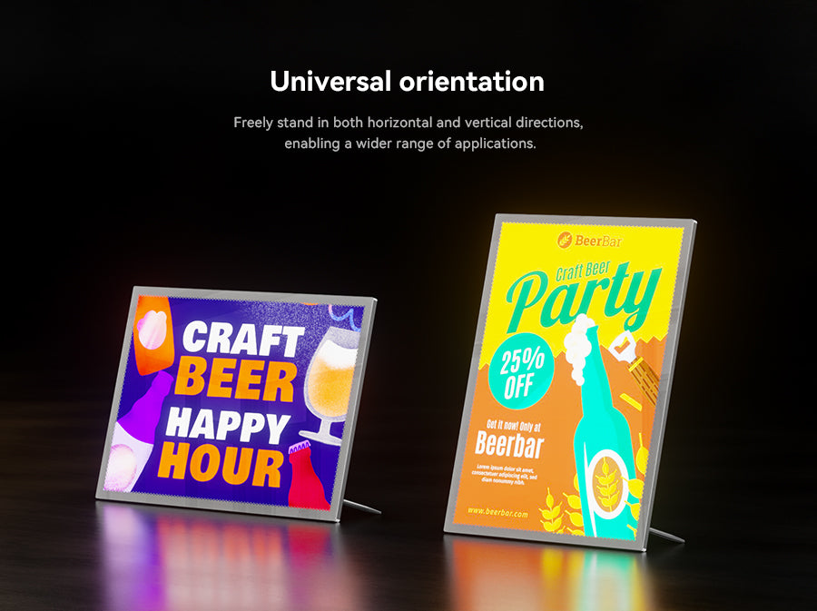 Customize PET Film UV Printing for A3Desktop Menu Holder 1 piece