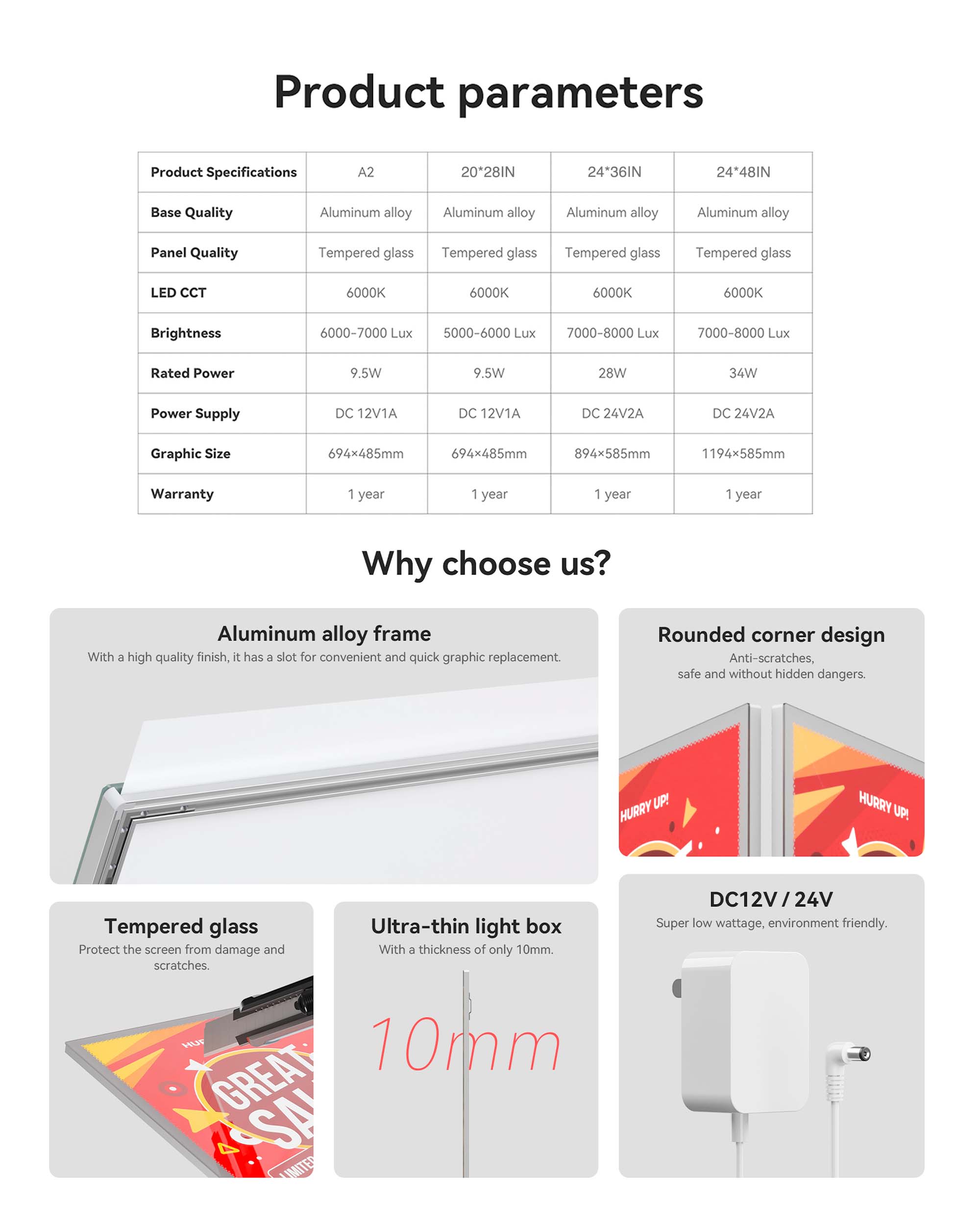 Wall-mounted Advertising Light Box