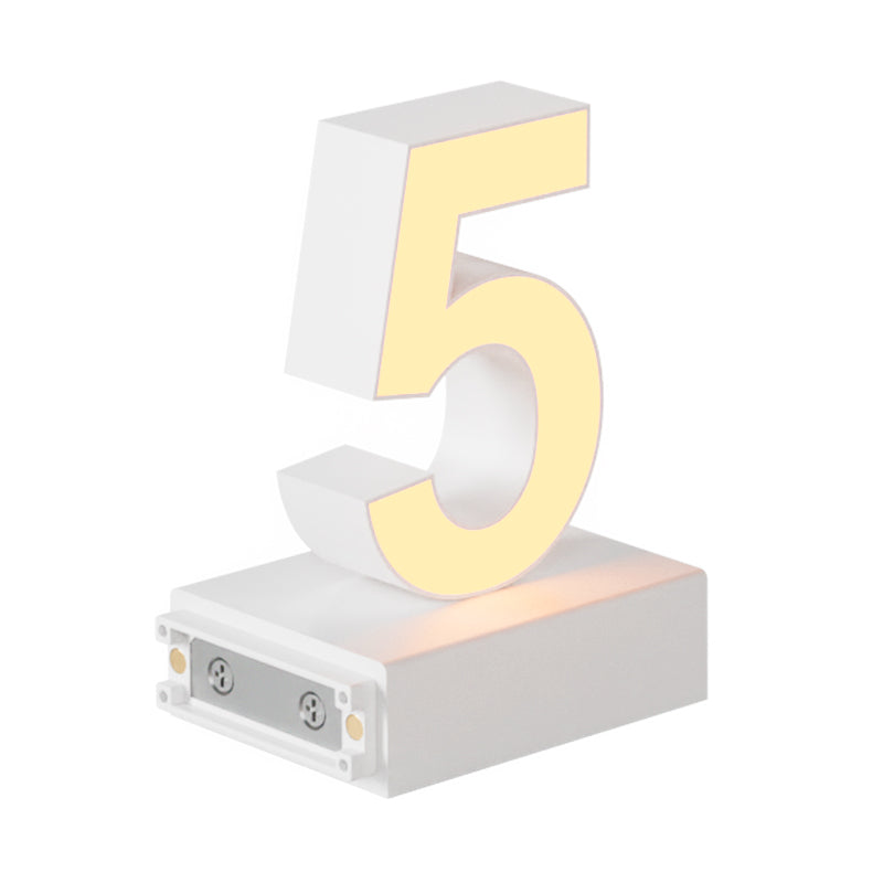 Magnetic LED Number, (5) H3.7" 3000K