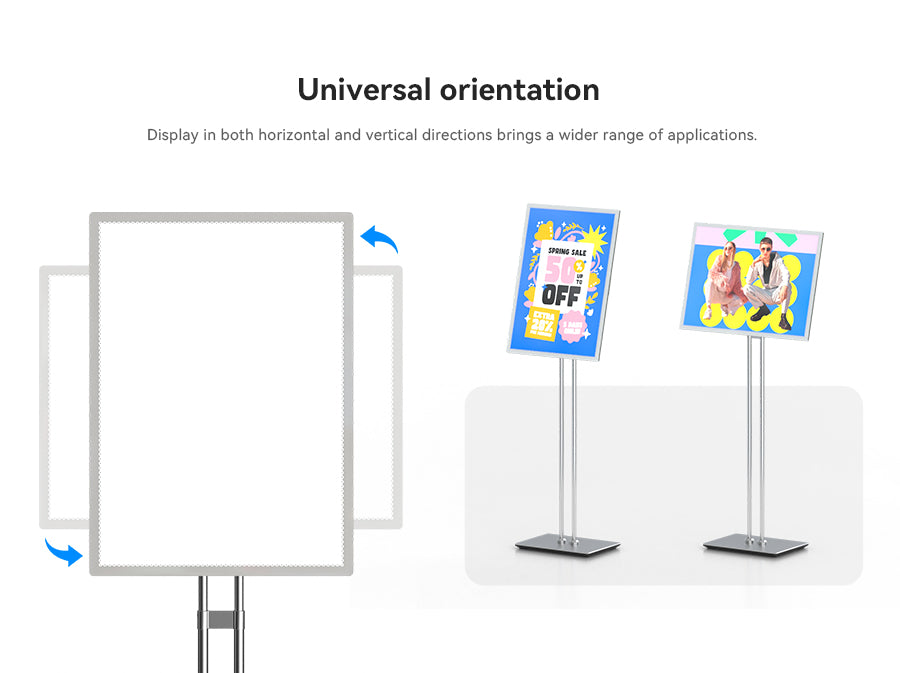 Floor Standing Light Box (Panel Base)
