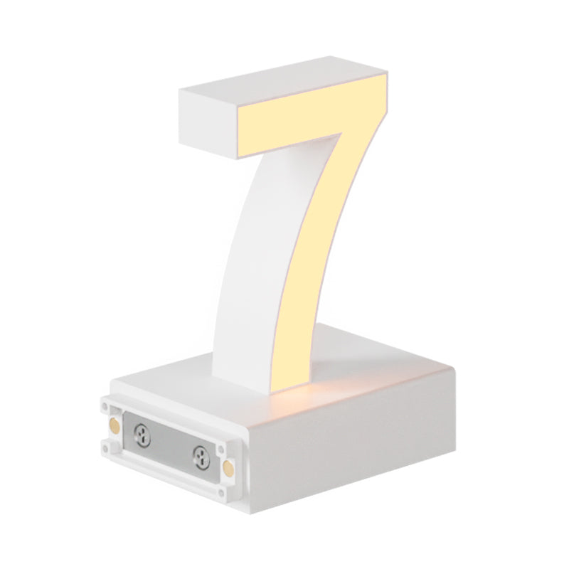 Magnetic LED Number, (7) H3.7" 3000K