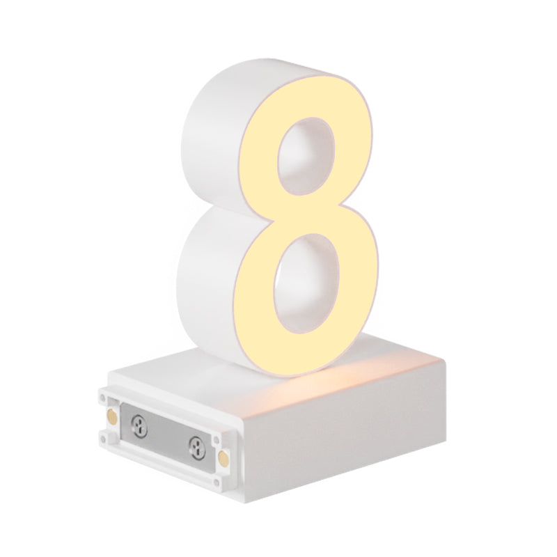 Magnetic LED Number, (8) H3.7" 3000K