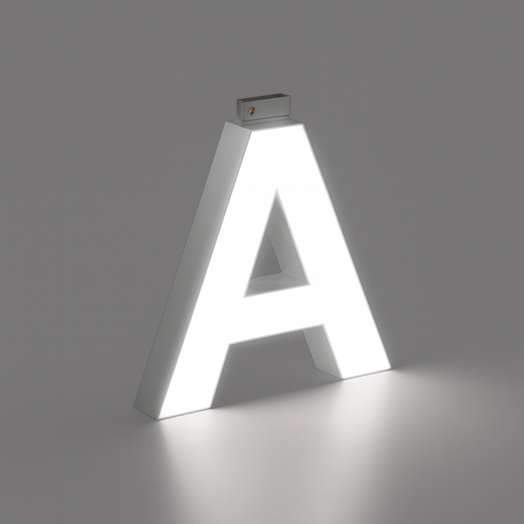 LED Top Track Commercial Letter, Cool White 6500k