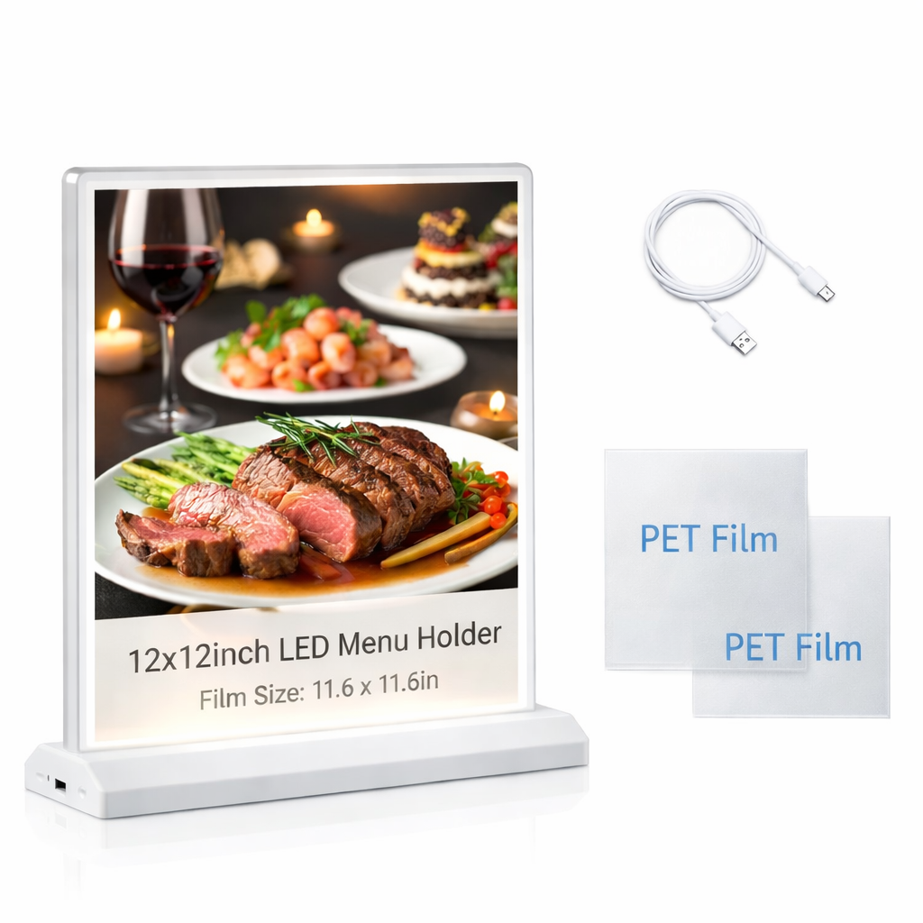 Desktop Magnetic Double-sided Rechargeable LED light box 12"x12"