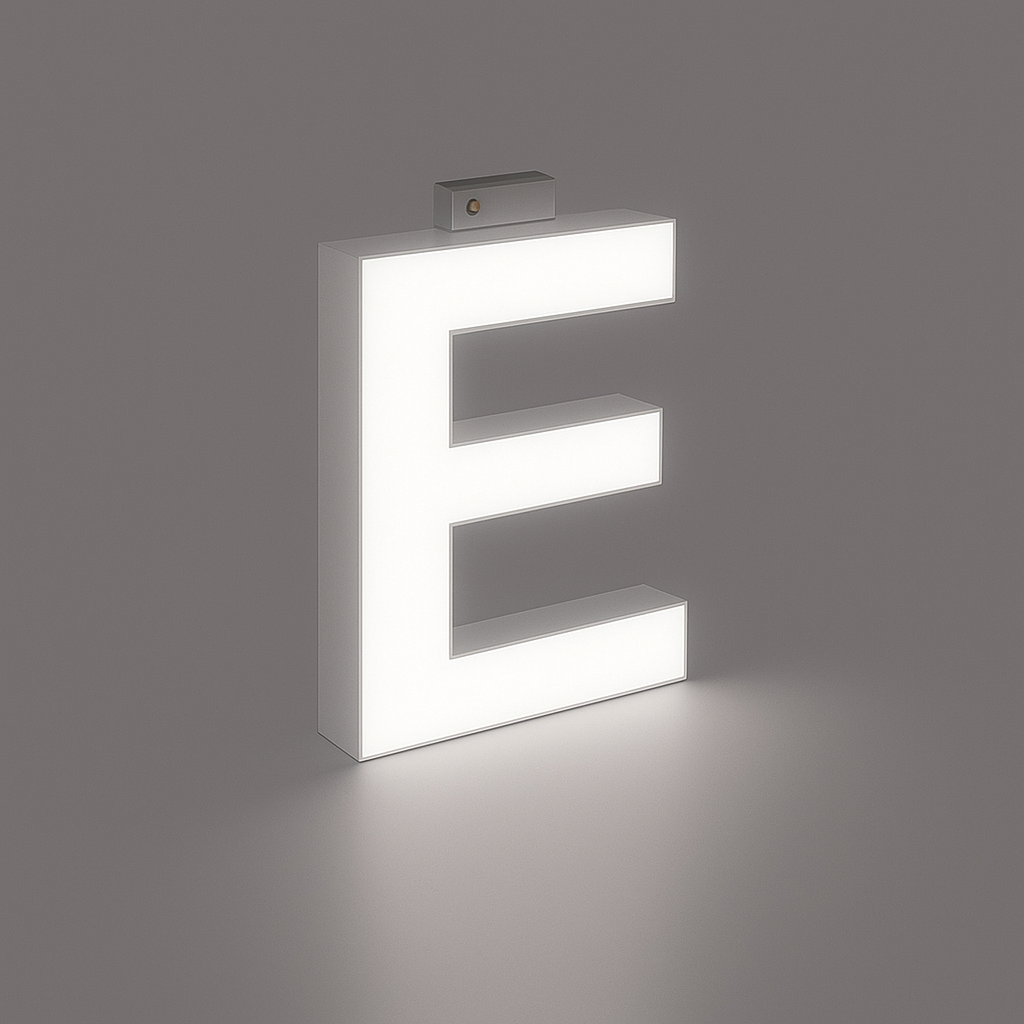 LED Top Track Commercial Letter, Cool White 6500k