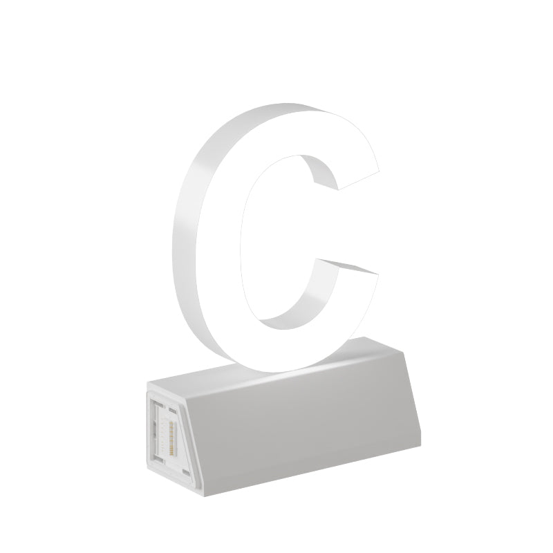 LED Floor Standing Capital Letter H 27"