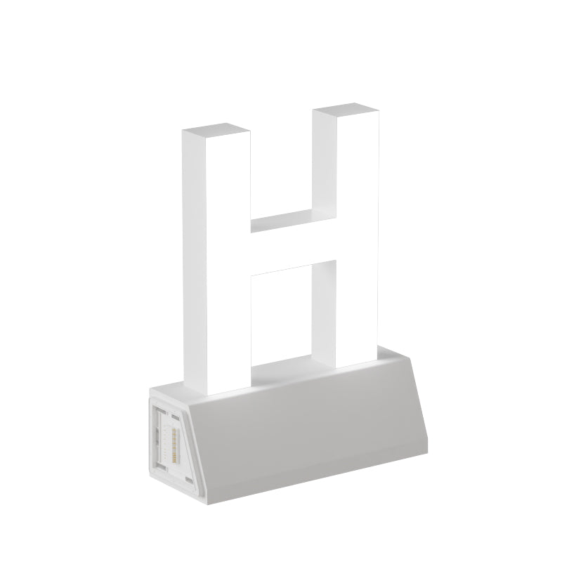 LED Floor Standing Capital Letter H 27"