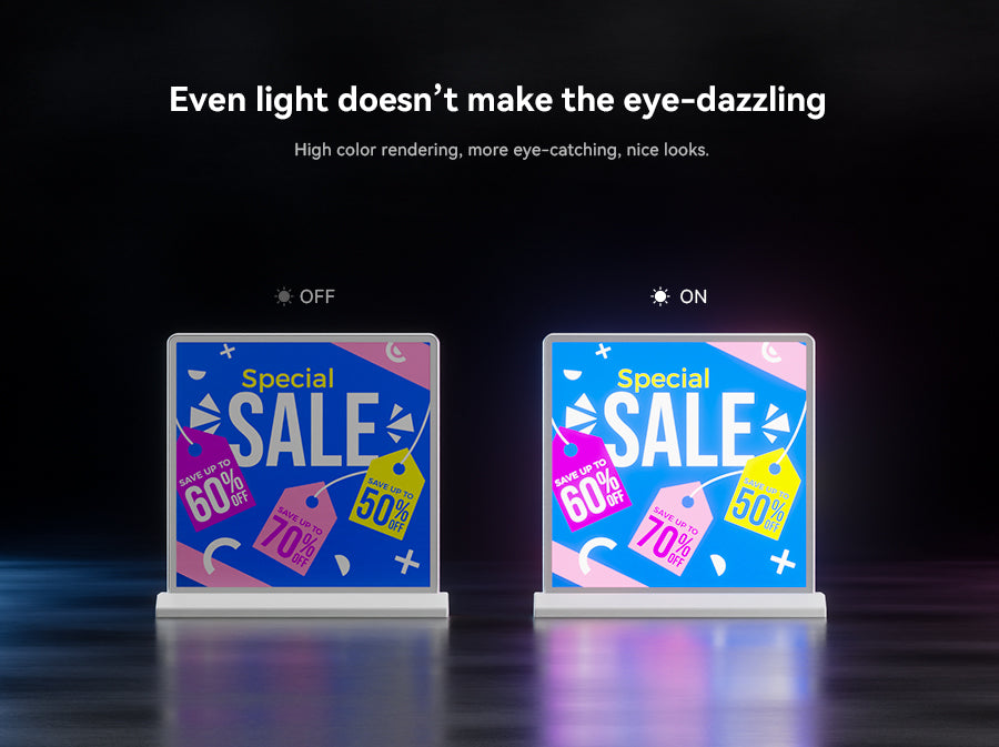 Desktop Magnetic Double-sided Rechargeable LED light box 11.8"x11.8"