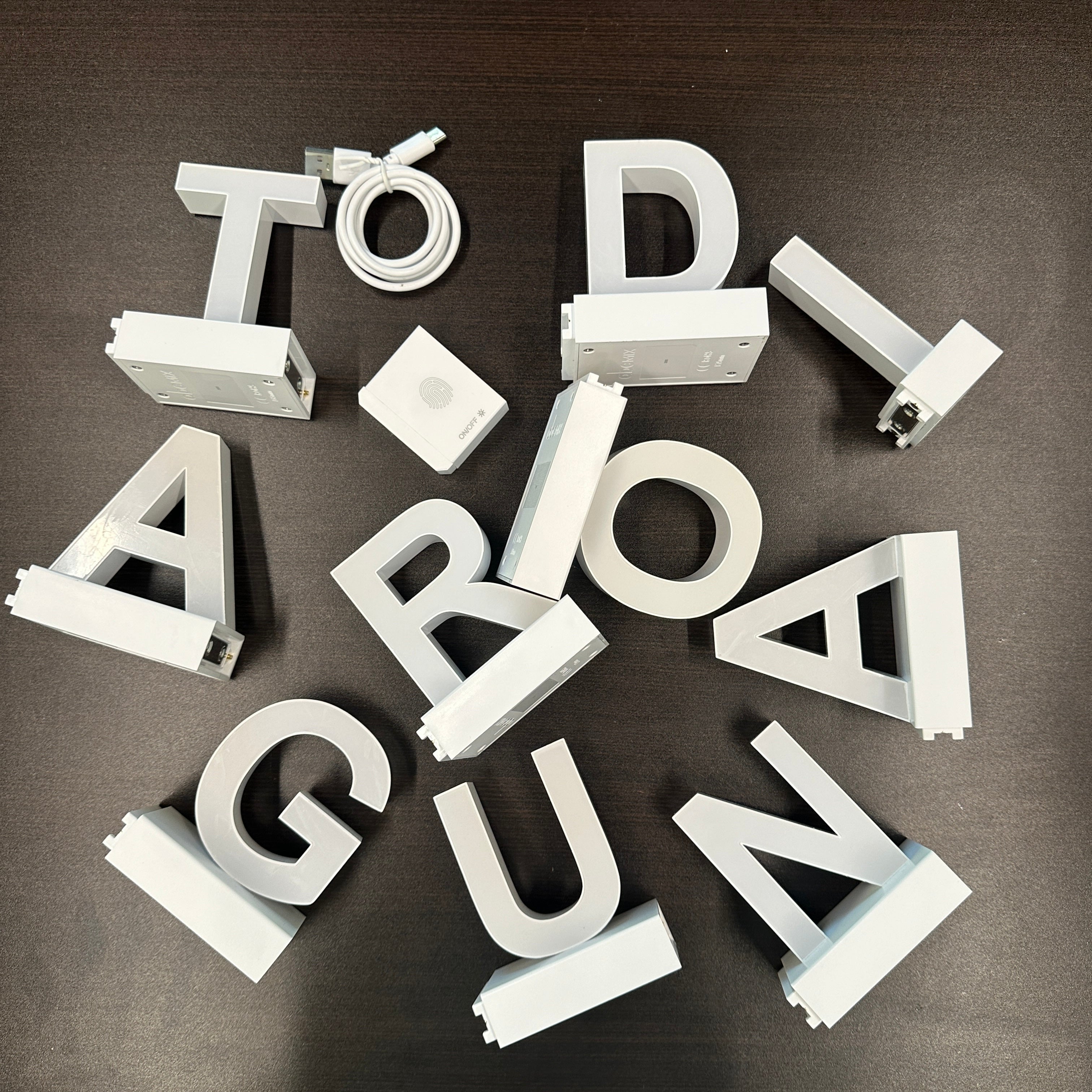ABCmix Magnetic LED Letters Set – GRADUATION Pre-Assembled Pack with Touch Dimmer, Party & Home Decor