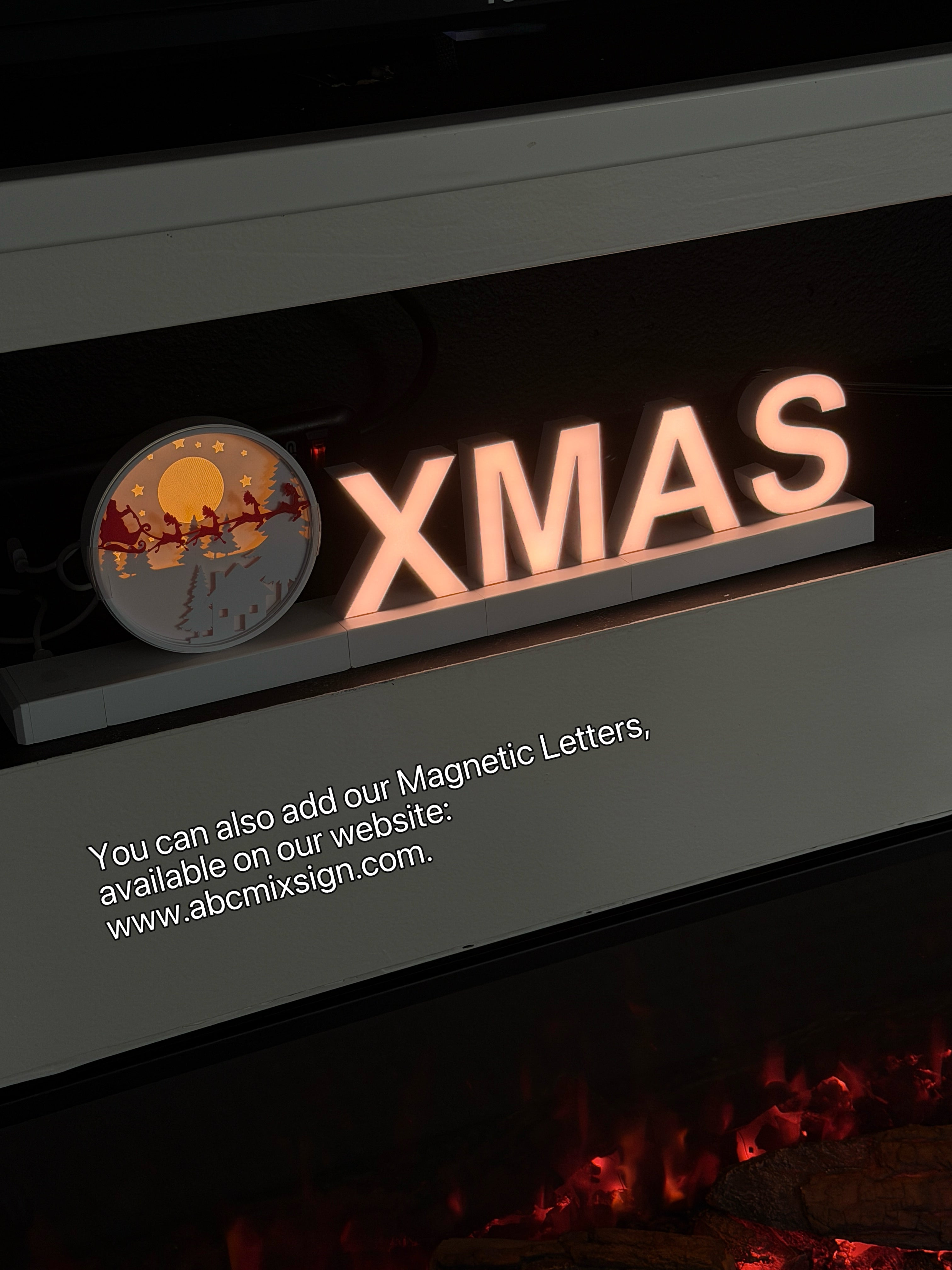 3D Printed Christmas Scenes LED Lamp + Touch Dimmer Kit