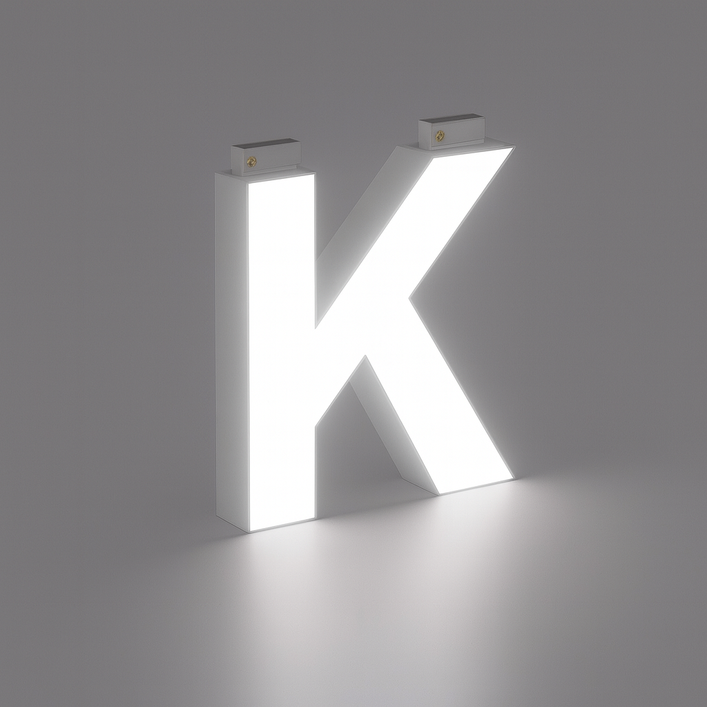 LED Top Track Commercial Letter, Cool White 6500k