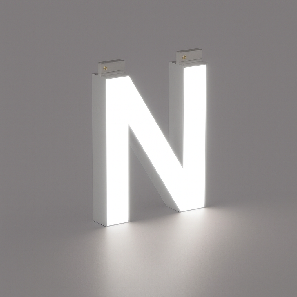 LED Top Track Commercial Letter, Cool White 6500k
