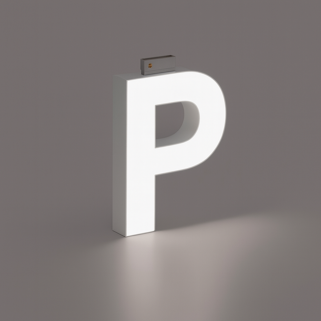 LED Top Track Commercial Letter, Cool White 6500k