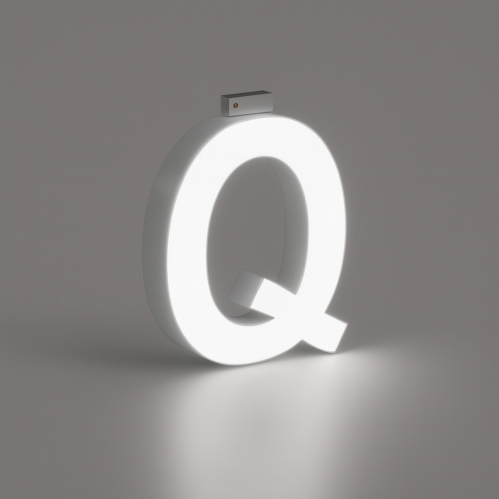 LED Top Track Commercial Letter, Cool White 6500k