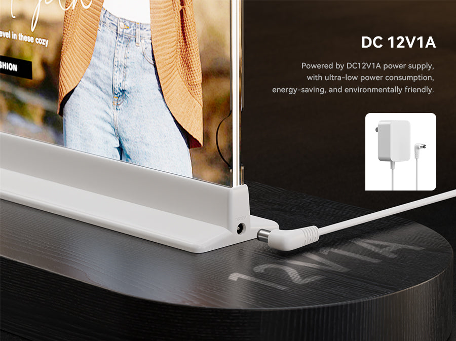 Desktop Magnetic Double-sided Rechargeable LED light box 20"x7"