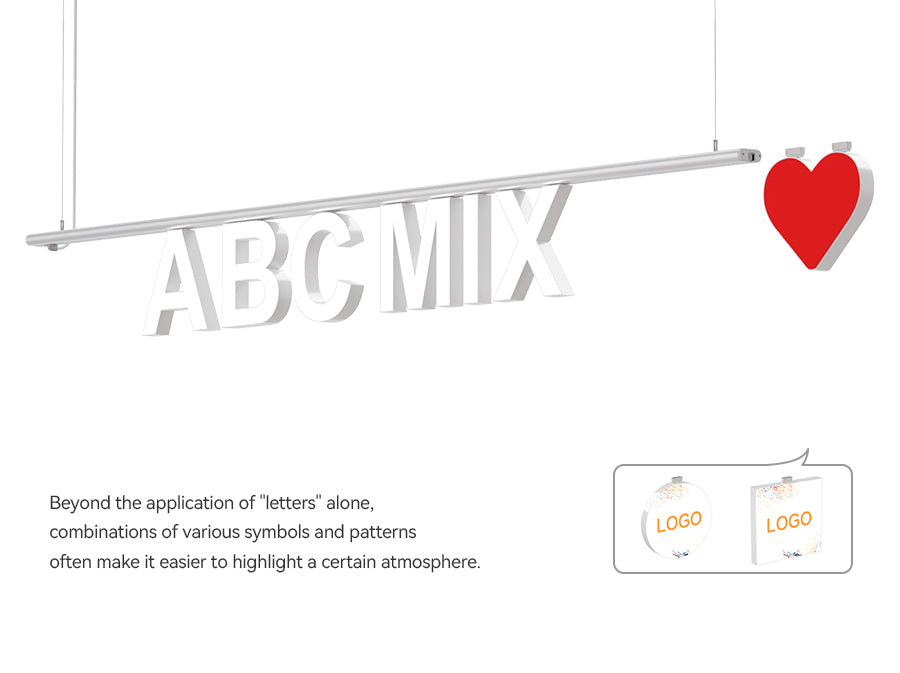 LED Top Track Commercial Letter, Cool White 6500k