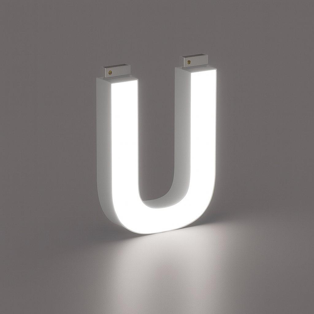 LED Top Track Commercial Letter, Cool White 6500k