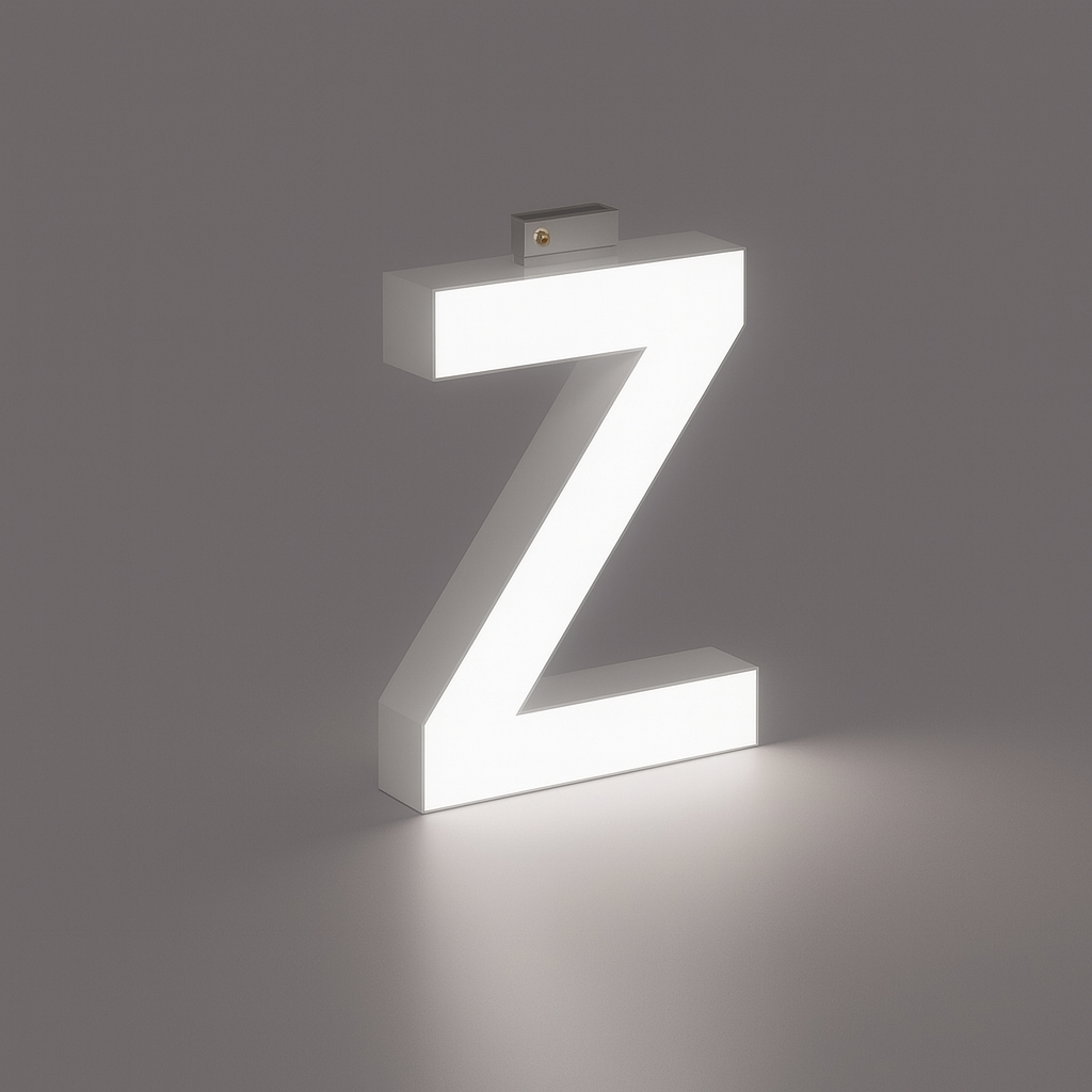 LED Top Track Commercial Letter, Cool White 6500k