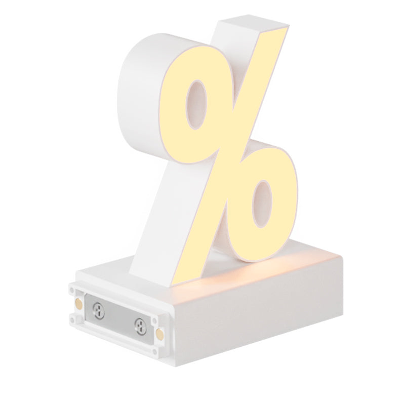 Magnetic LED Symbol, (%) H3.7" 3000K