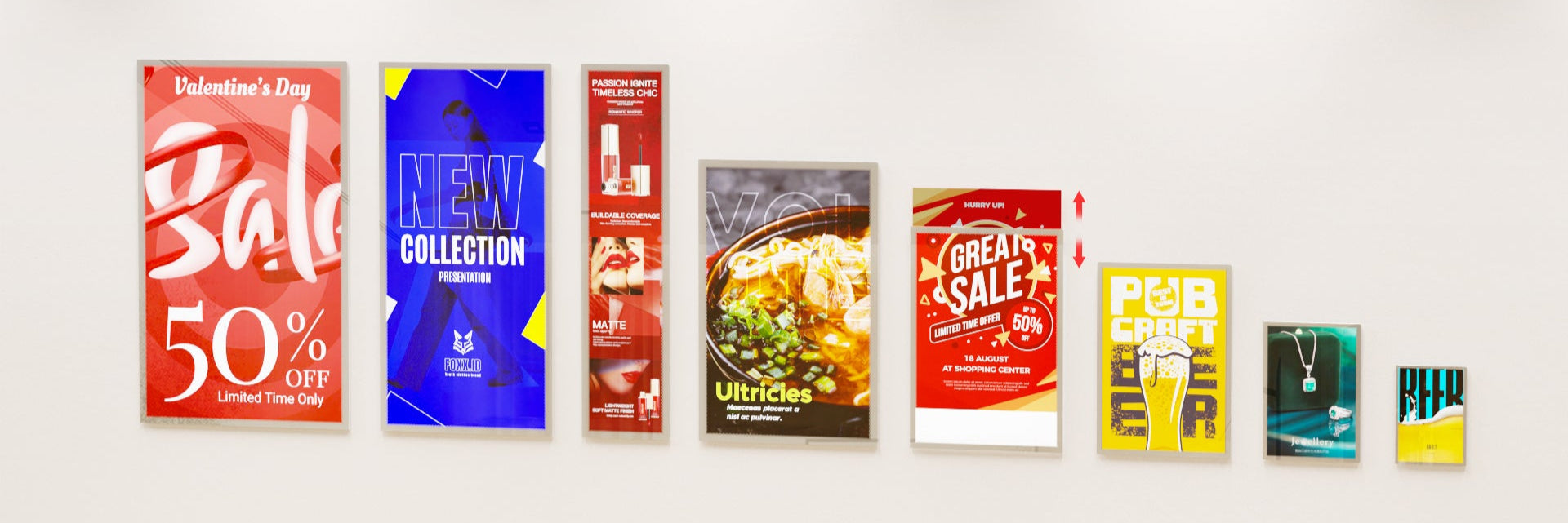 UV Customize Film Insert for Wall Mount Light Box