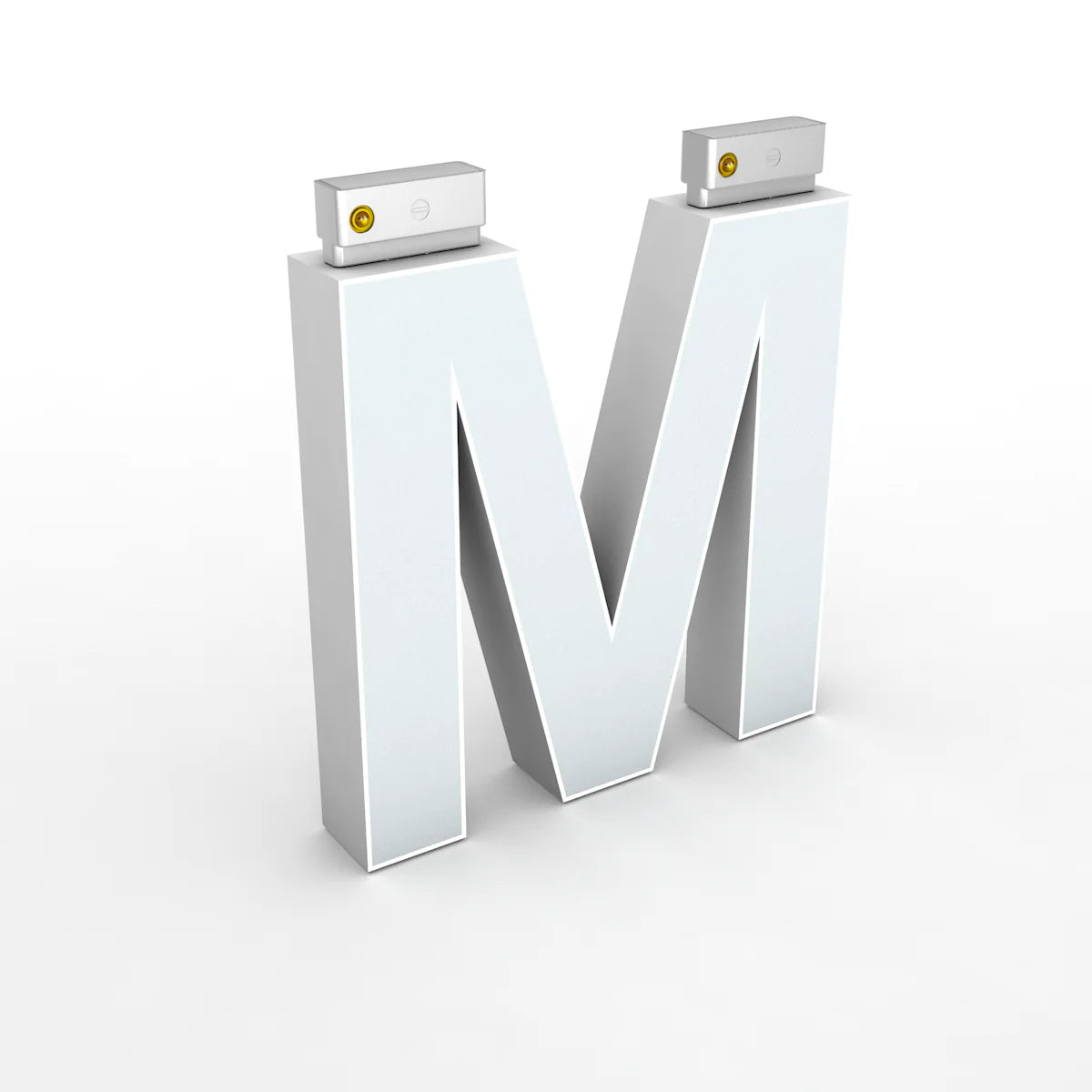 LED Top Track Series Capital Letter, (M), 6500k