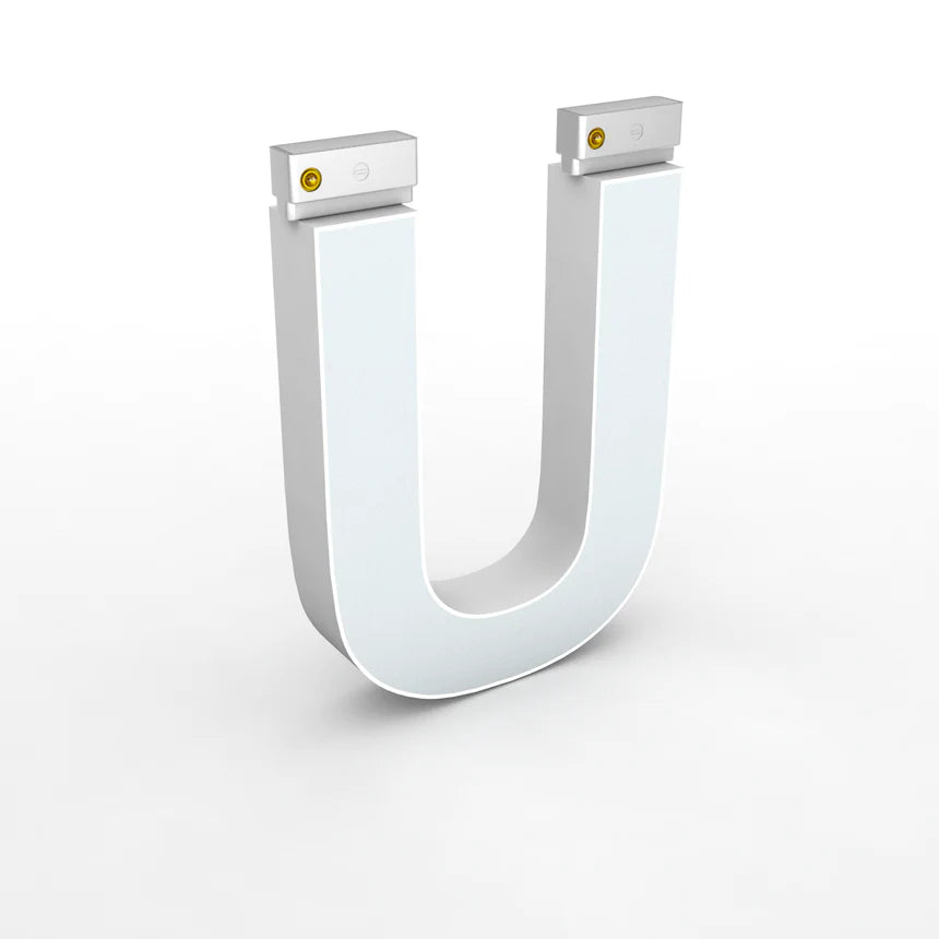 LED Top Track Series Capital Letter, (U), 6500K