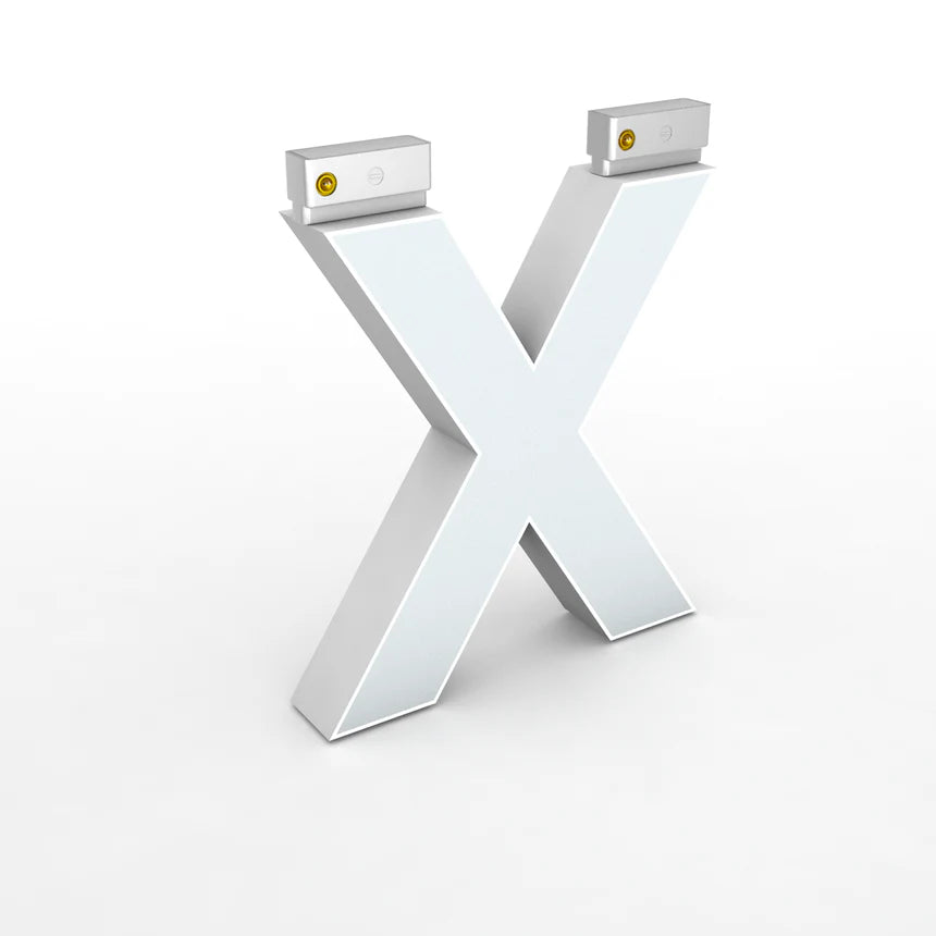 LED Top Track Series Capital Letter, (X), 6500K