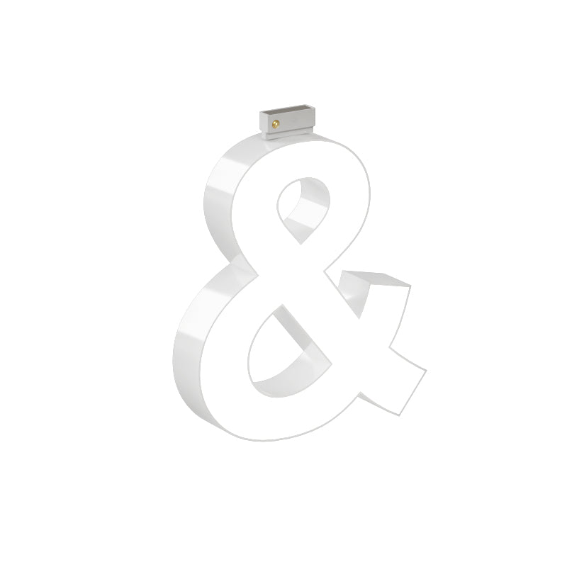 LED Top Track Light Letter, Cool White 6500k, DIY Commercial LED Track Alphabet Signs Quick and Easy (Cool White, H6" )