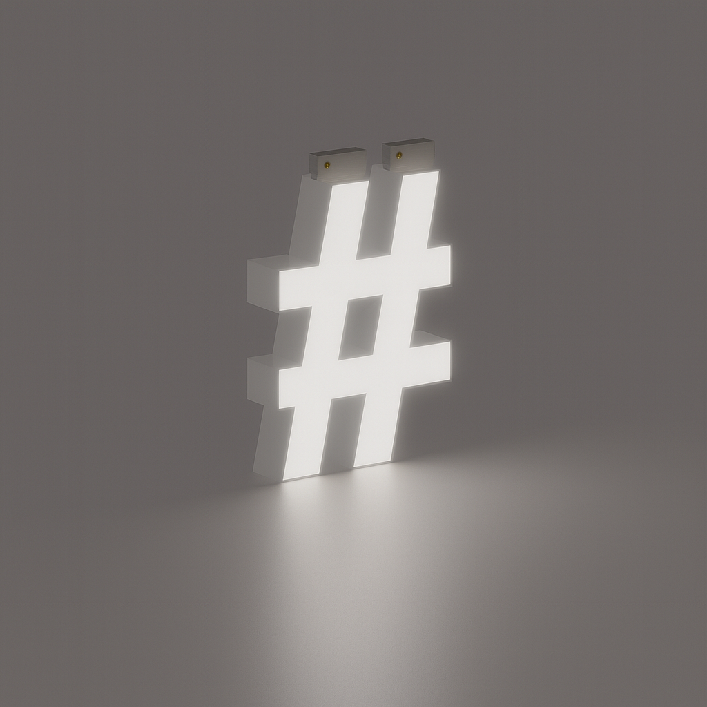 LED Top Track Commercial Letter, Cool White 6500k