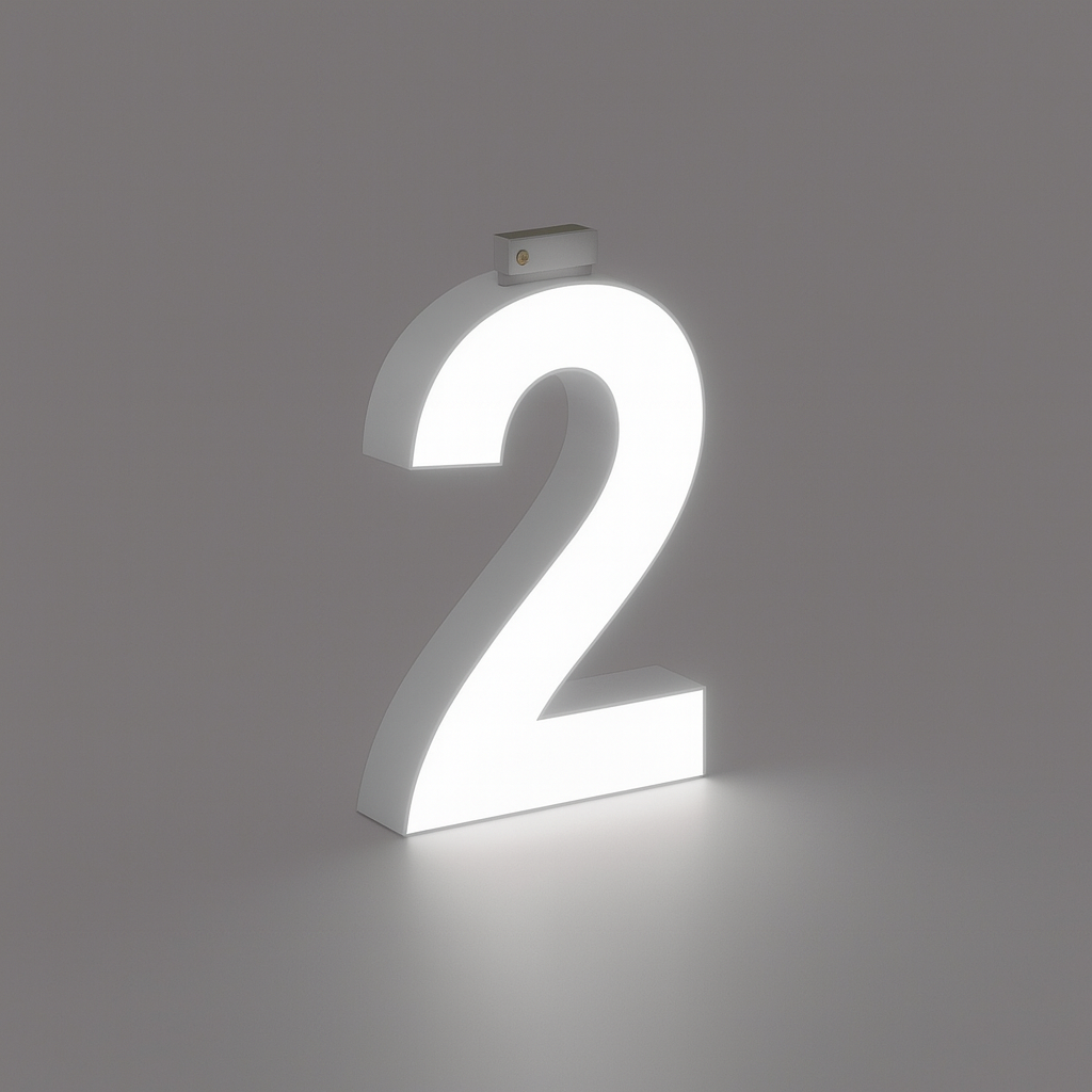 LED Top Track Commercial Letter, Cool White 6500k