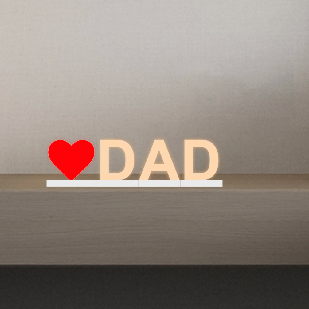 LED Light Letters, Magnetic Sign with Touch Dimmer, Party & Home Décor ❤️DAD