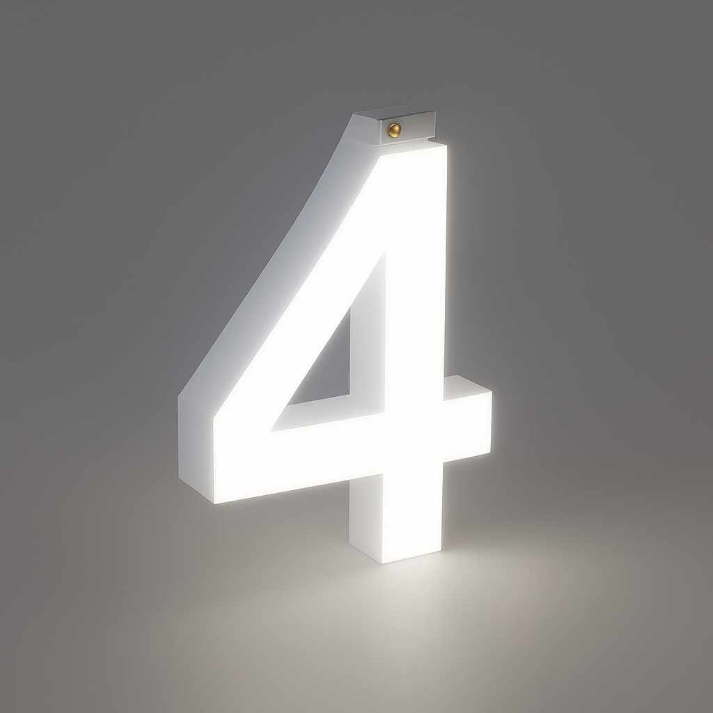 LED Top Track Commercial Letter, Cool White 6500k