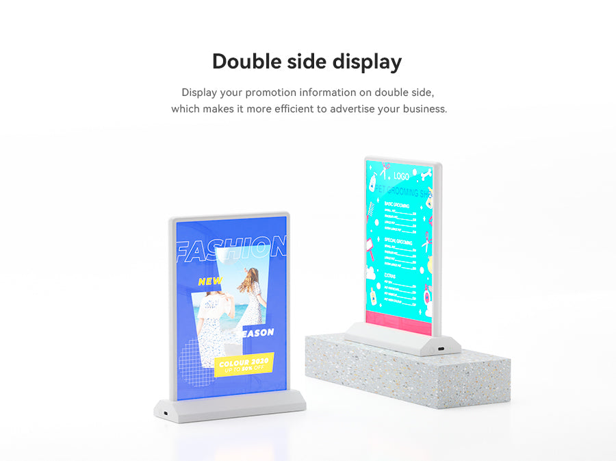Customize PET Film UV Printing for A5 Desktop Menu Holder 1 piece