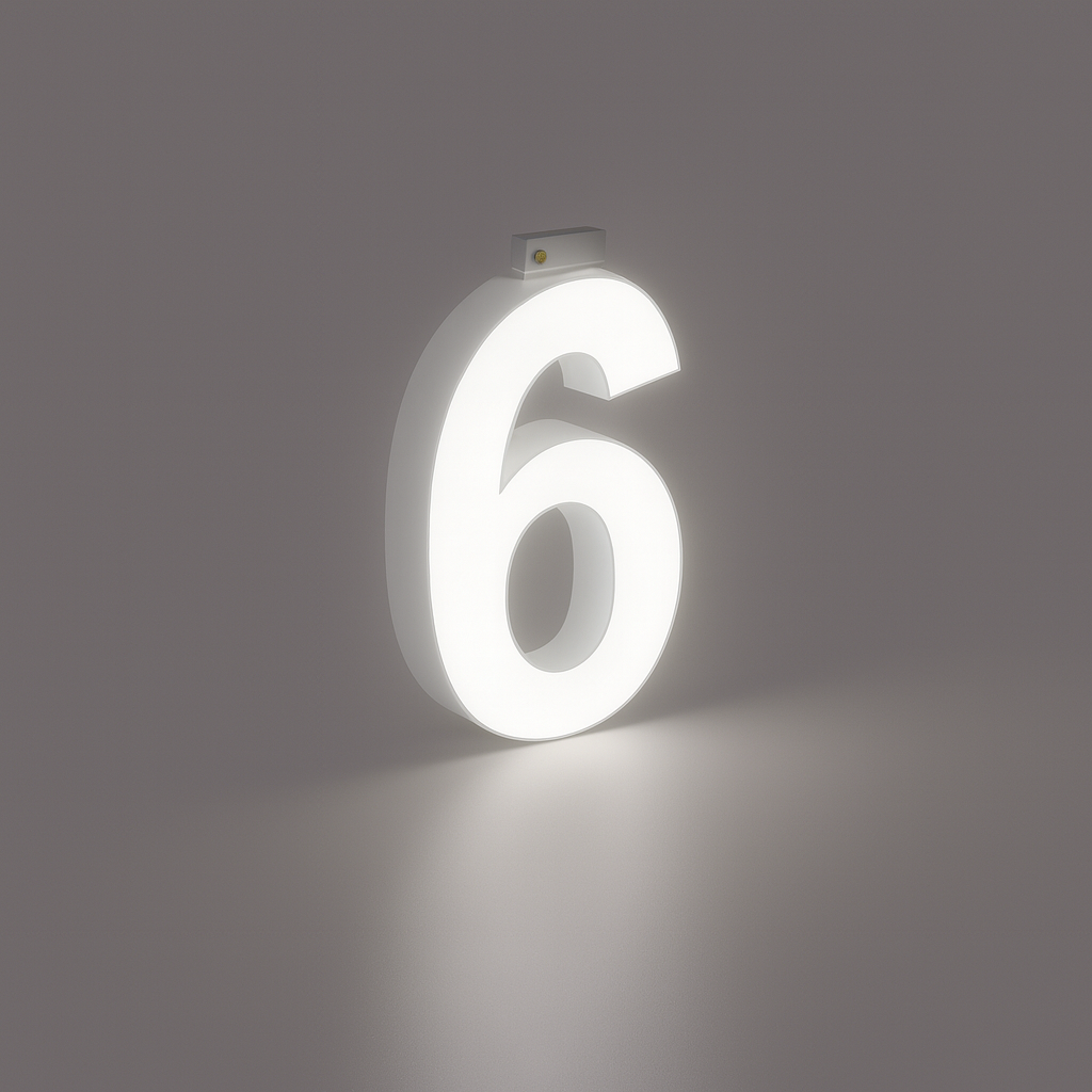 LED Top Track Commercial Letter, Cool White 6500k