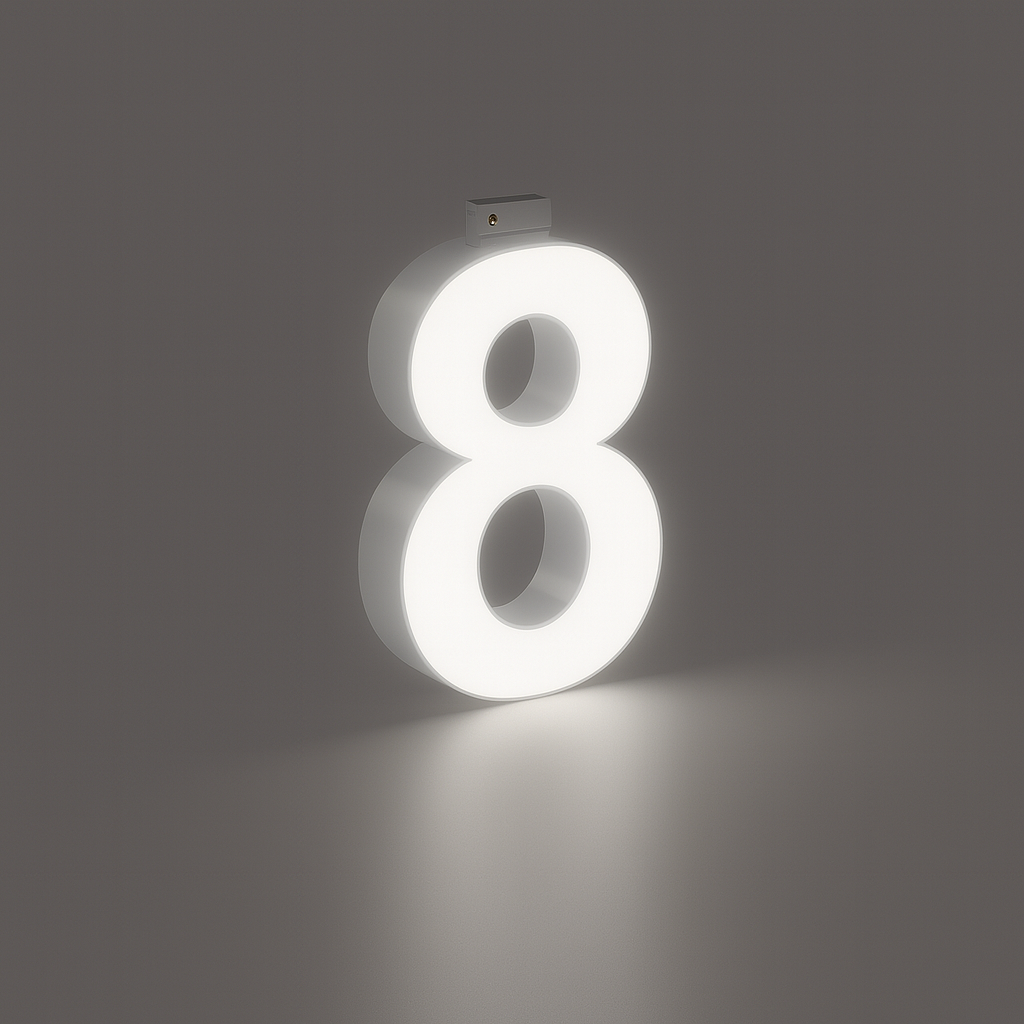 LED Top Track Commercial Letter, Cool White 6500k