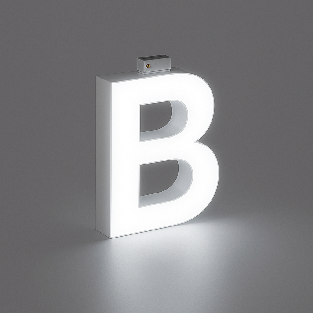 LED Top Track Commercial Letter, Cool White 6500k