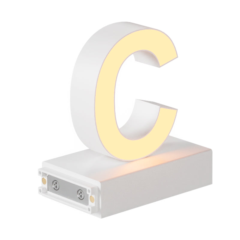 Magnetic LED Capital Letter, (C) H3.7" 3000K