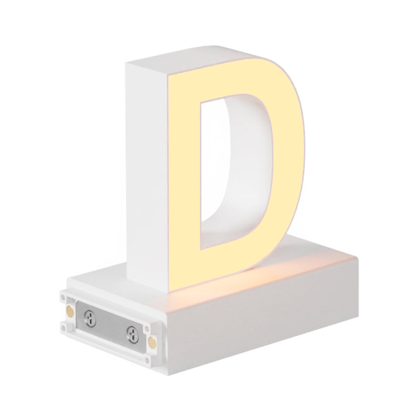 Magnetic LED Capital Letter, (D) H3.7" 3000K