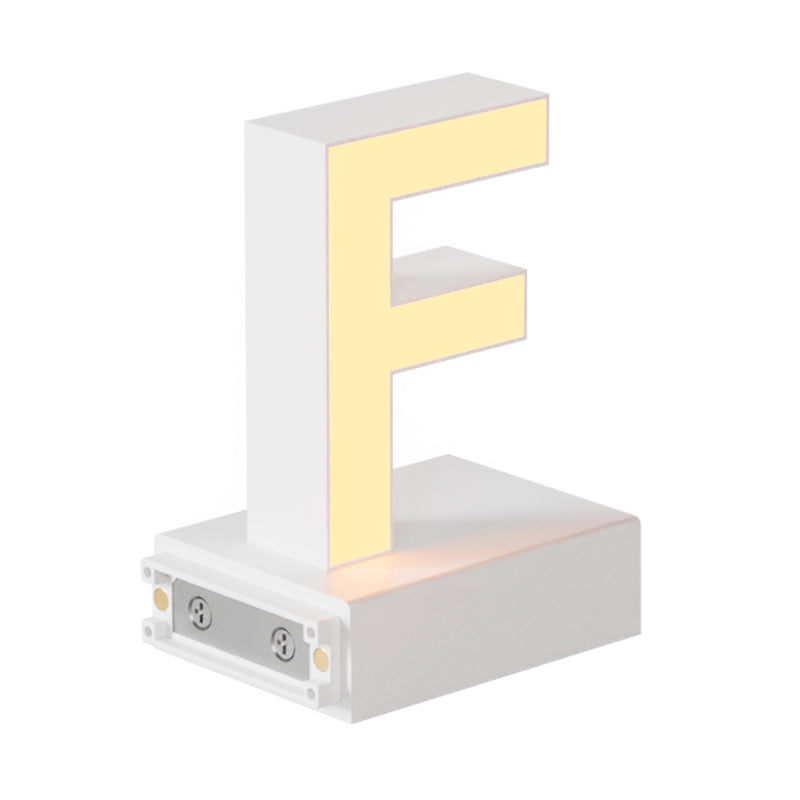 Magnetic LED Capital Letter, (F) H3.7" 3000K