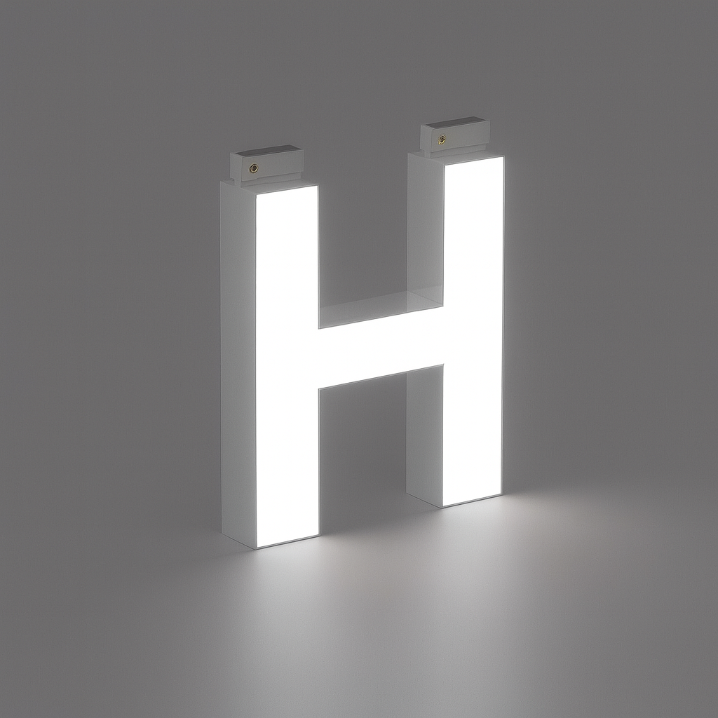LED Top Track Commercial Letter, Cool White 6500k