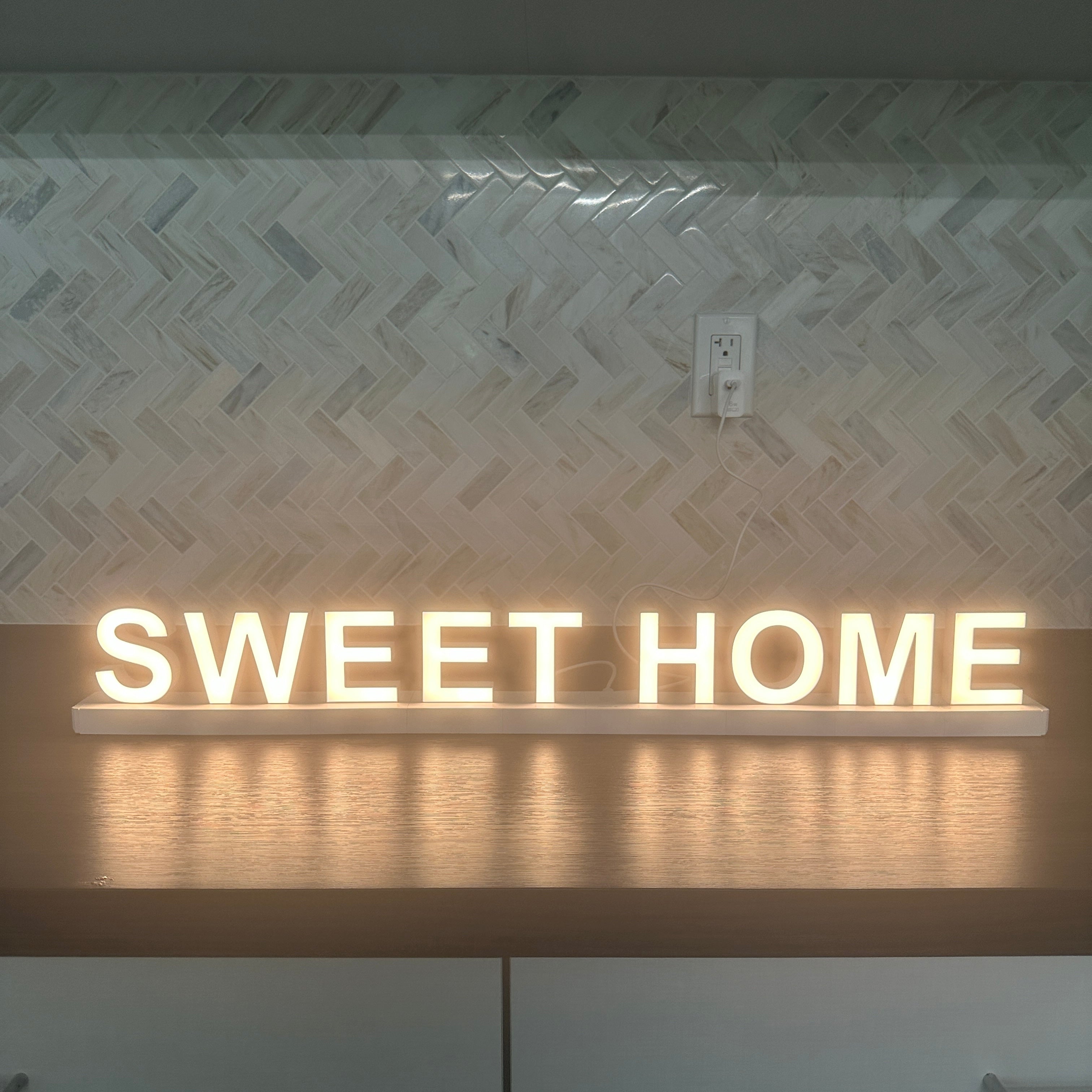 ABCmix Magnetic LED Letters Set – SWEETHOME Pre-Assembled Pack with Touch Dimmer, Party & Home Decor