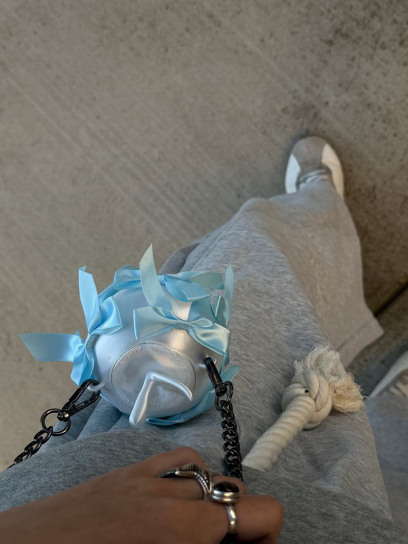 3D Printed Apple Bag with bows, Kawaii Apple purse, Christmas Gift