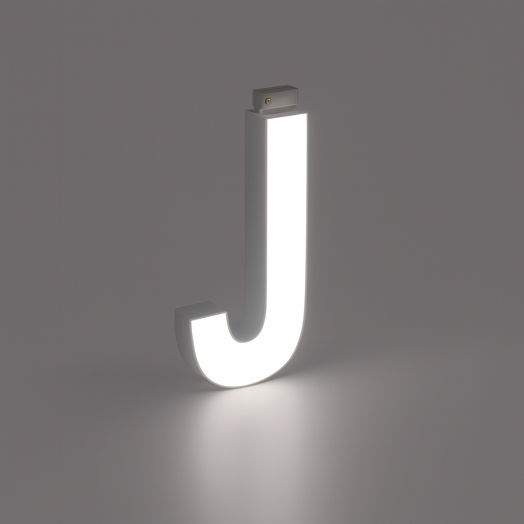 LED Top Track Commercial Letter, Cool White 6500k