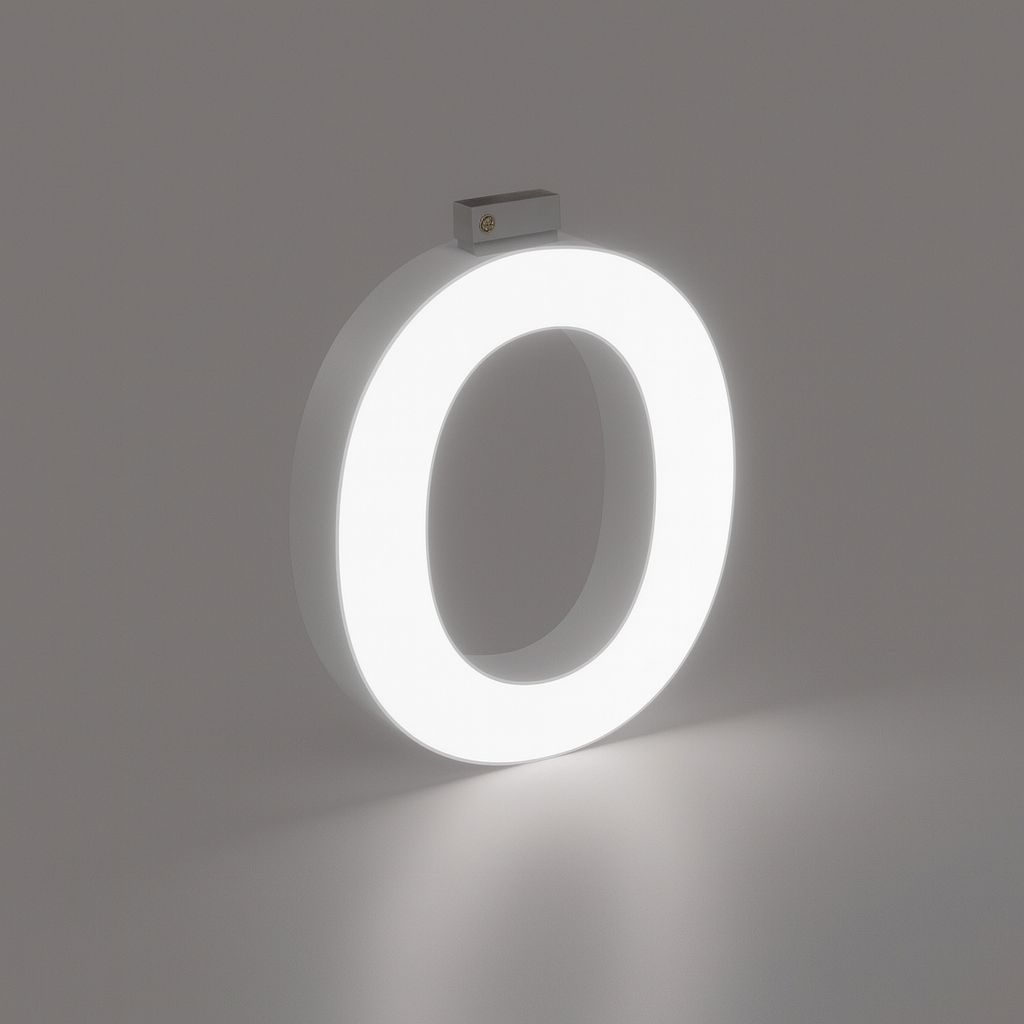 LED Top Track Commercial Letter, Cool White 6500k